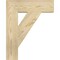 Ekena Millwork Traditional Block Rough Sawn Bracket, Douglas Fir, 4"W x 16"D x 20"H BKT04X16X20TRA05RDF - alternate 4